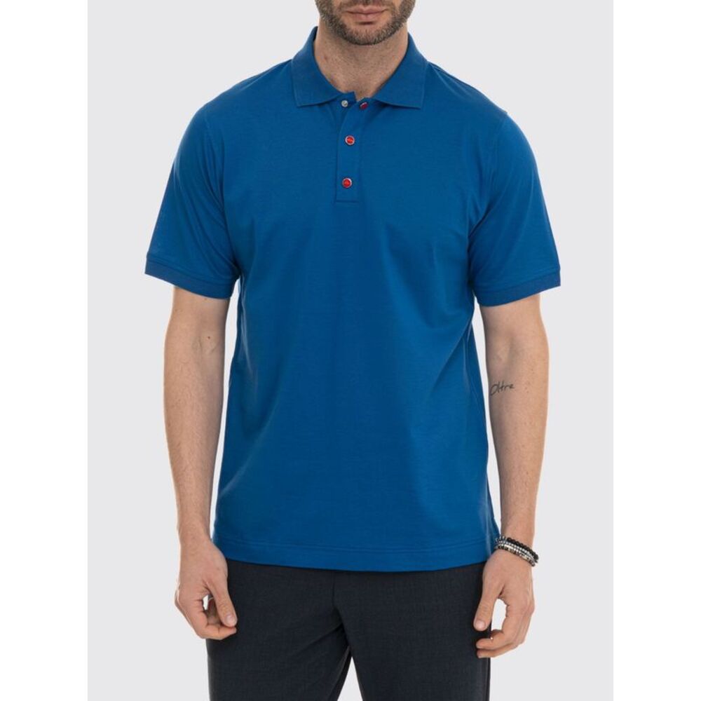 Kiton Polo Shirt Men Blue 1